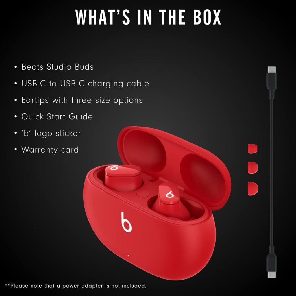 Beats Studio Buds – True Wireless Noise Cancelling Earbuds - White (Renewed)