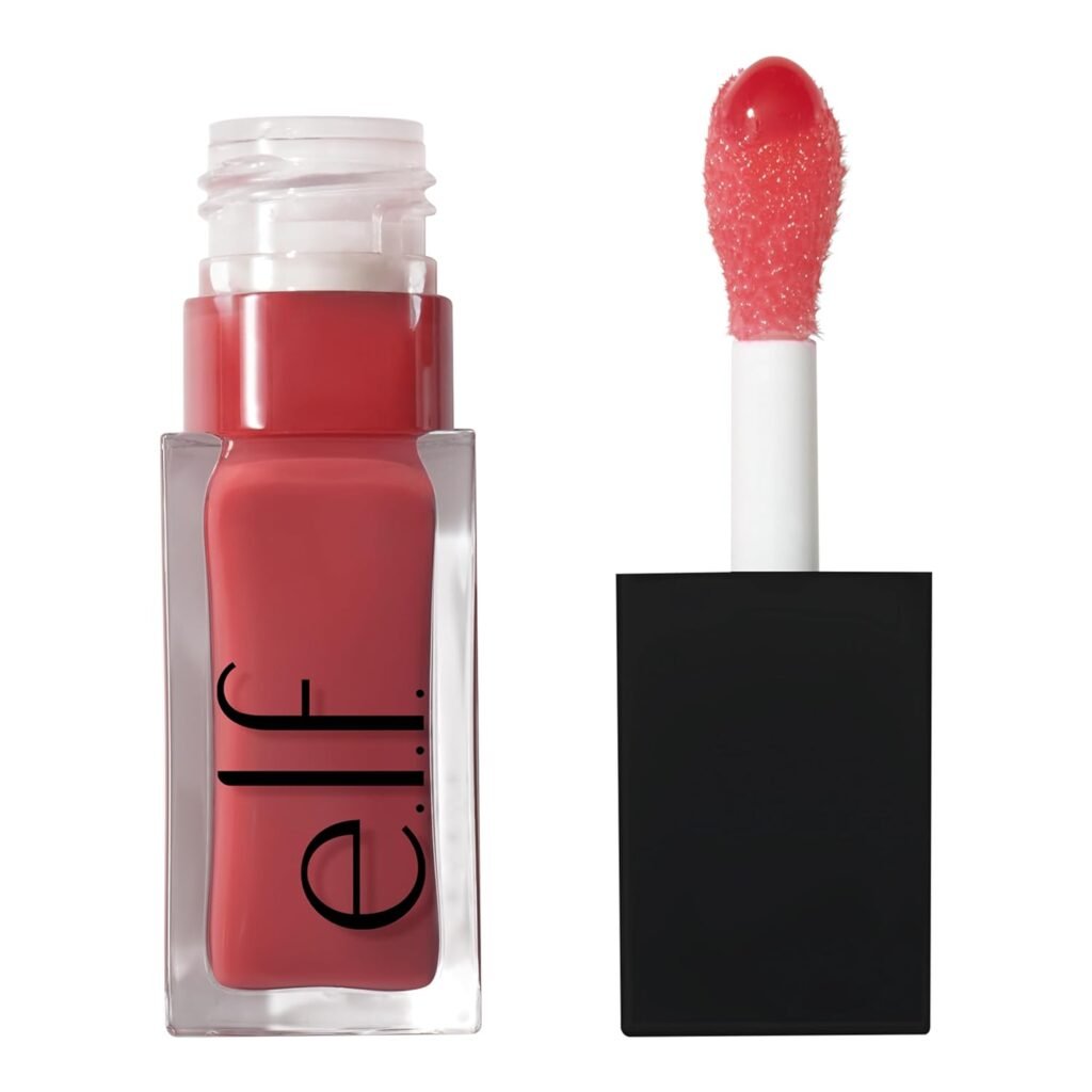 e.l.f. Glow Reviver Lip Oil, Nourishing Tinted Lip Oil For A High-shine Finish, Infused With Jojoba Oil, Vegan  Cruelty-free, Rose Envy