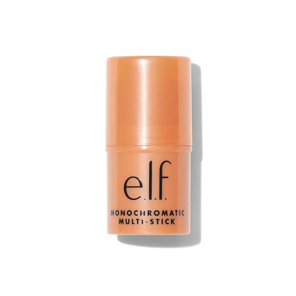 e.l.f. Monochromatic Multi Stick, Luxuriously Creamy  Blendable Color, For Eyes, Lips  Cheeks, Dazzling Peony, 0.17 oz (5 g)