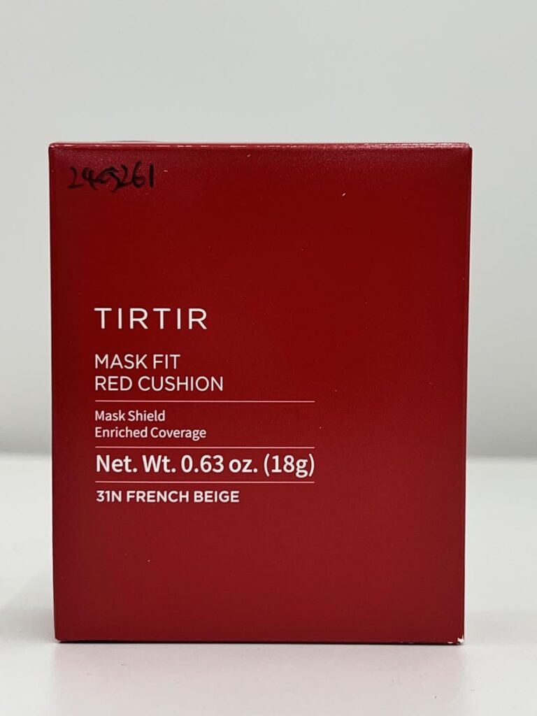 [*Mini Size*] TIRTIR Mask Fit Red Cushion Foundation | Long-Lasting, Lightweight, Buildable Coverage, Semi-Matte Finish, Korean Cushion Foundation (#13C Fair, 0.15 Fl Oz)