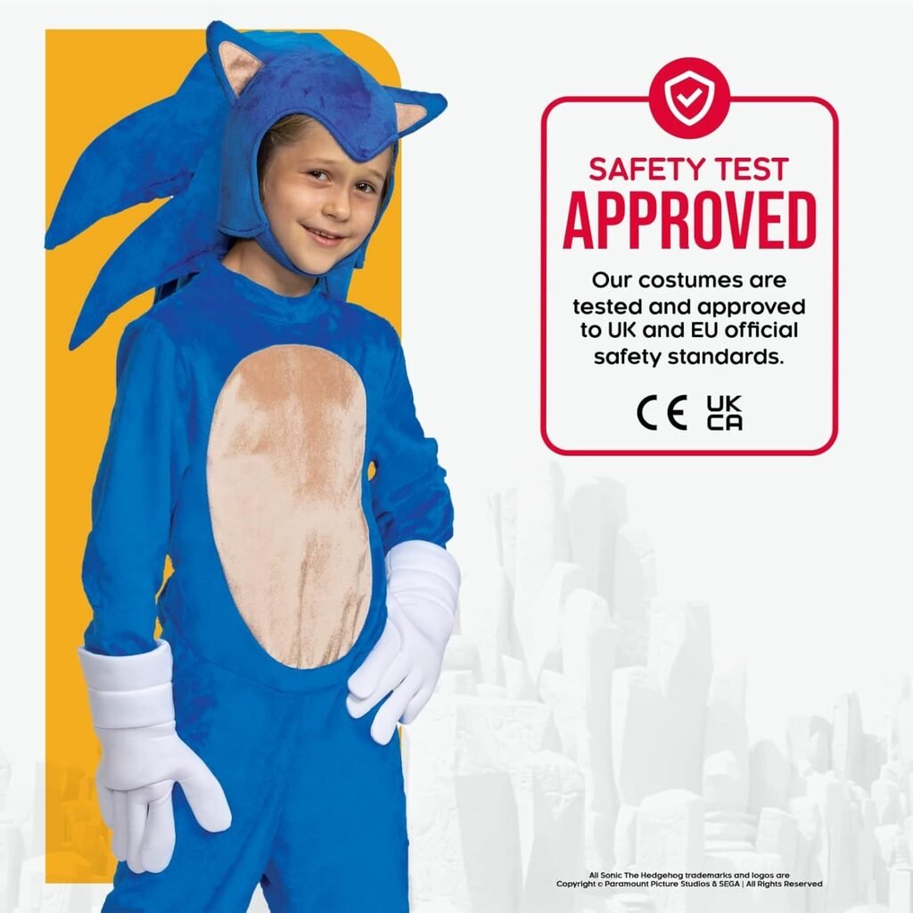 Disguise Kids Deluxe Sonic 2 Movie Sonic Costume