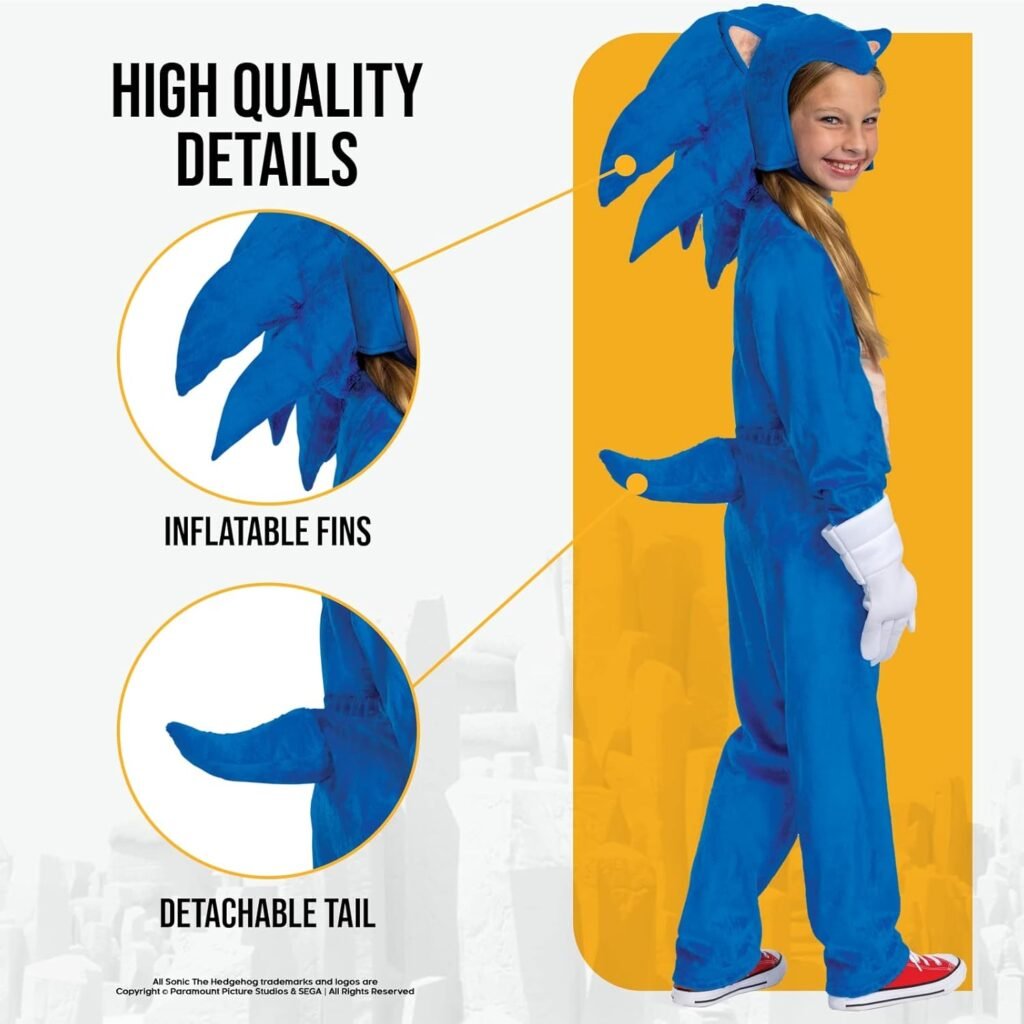 Disguise Kids Deluxe Sonic 2 Movie Sonic Costume