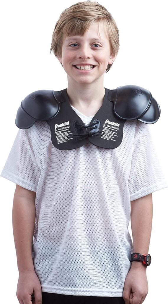 Franklin Sports Kids Costume Football Shoulder Pads - Lightweight Dress Up Shoulder Pads for Youth + Toddlers - Perfect for Halloween Football Costumes