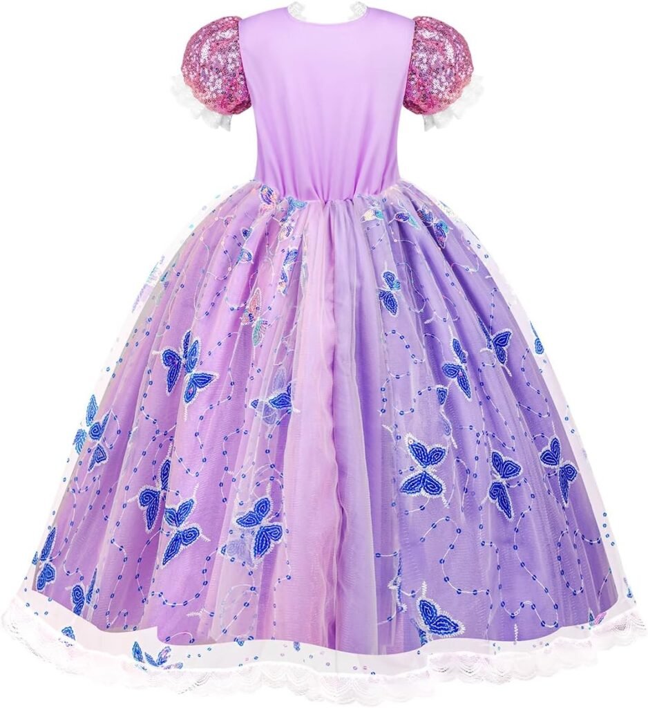 Meland Princess Dresses for Girls - Light Up Princess Costume for Little Girls, Halloween Costumes for Girls Toddler Age 3-10