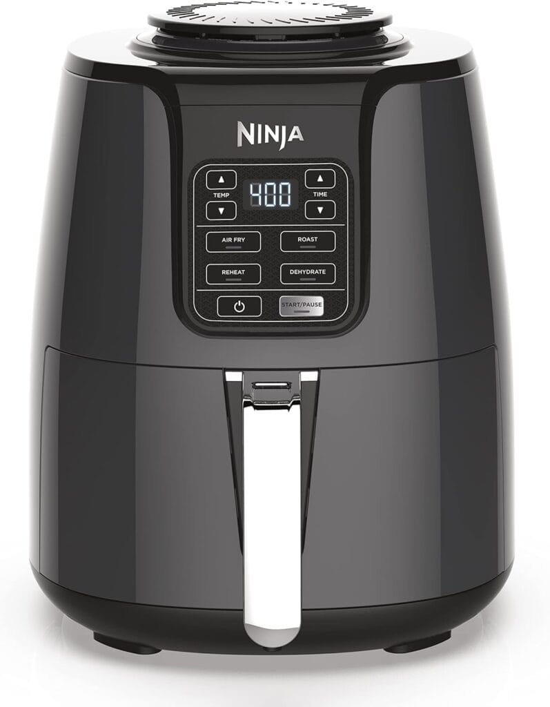 Ninja AF150AMZ Air Fryer XL, 5.5 Qt. Capacity that can Air Fry, Air Roast, Bake, Reheat  Dehydrate, with Dishwasher Safe, Nonstick Basket  Crisper Plate and a Chef-Inspired Recipe Guide, Grey