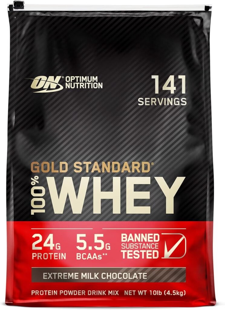 Optimum Nutrition Gold Standard 100% Whey Protein Powder, Banana Cream, 2 Pound (Packaging May Vary)