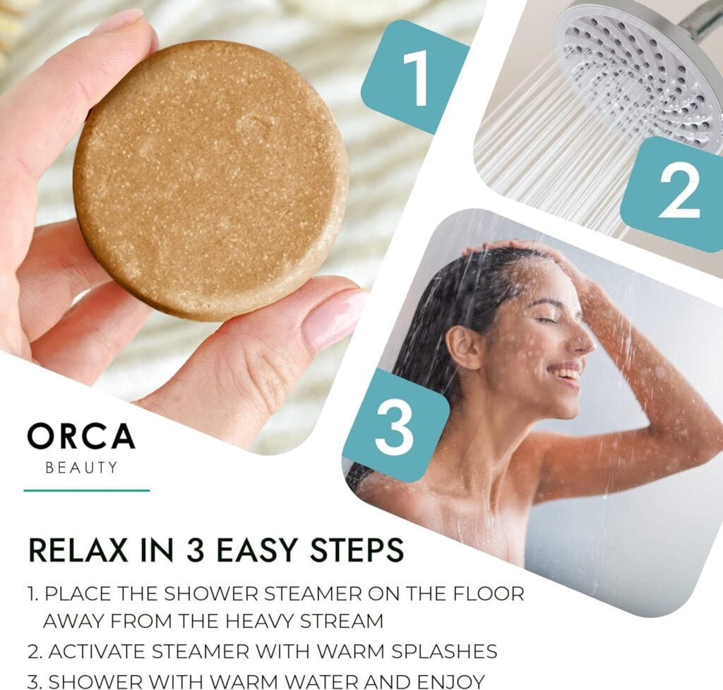 Shower Steamers (8 Scents) Includes Eucalyptus Shower Bomb, Relaxation Gifts for Women, Self Care Birthday Gifts, Unique Spa Gifts Shower Tablets, Shower Steamer Aromatherapy for Women  Men