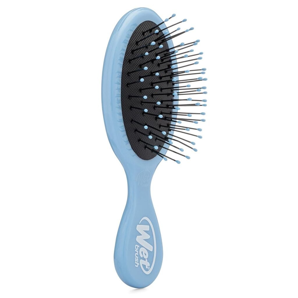 Wet Brush Mini Detangler Hair Brush, Purple (Desert Afterglow) - Detangling Travel Hair Brush - Ultra-Soft IntelliFlex Bristles Glide Through Tangles with Ease - Pain-Free - All Hair Types