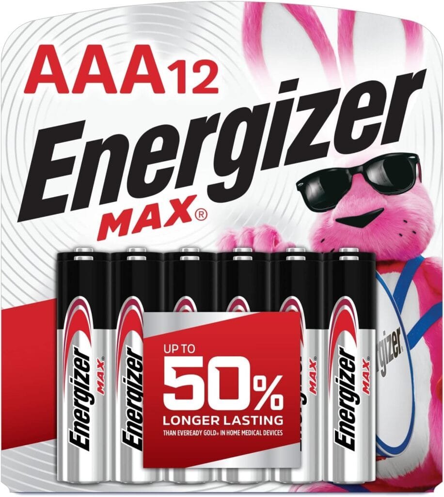 Energizer MAX AAA Batteries (12 Pack), Triple A Alkaline Batteries