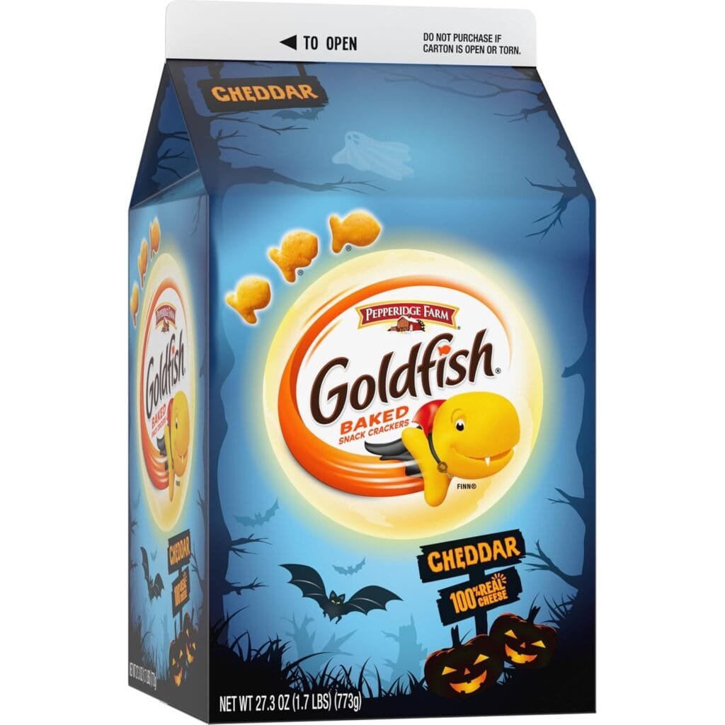 Goldfish Crackers Big Smiles Variety Pack with Cheddar, Colors, and Pretzels, Snack Packs, 30 Ct