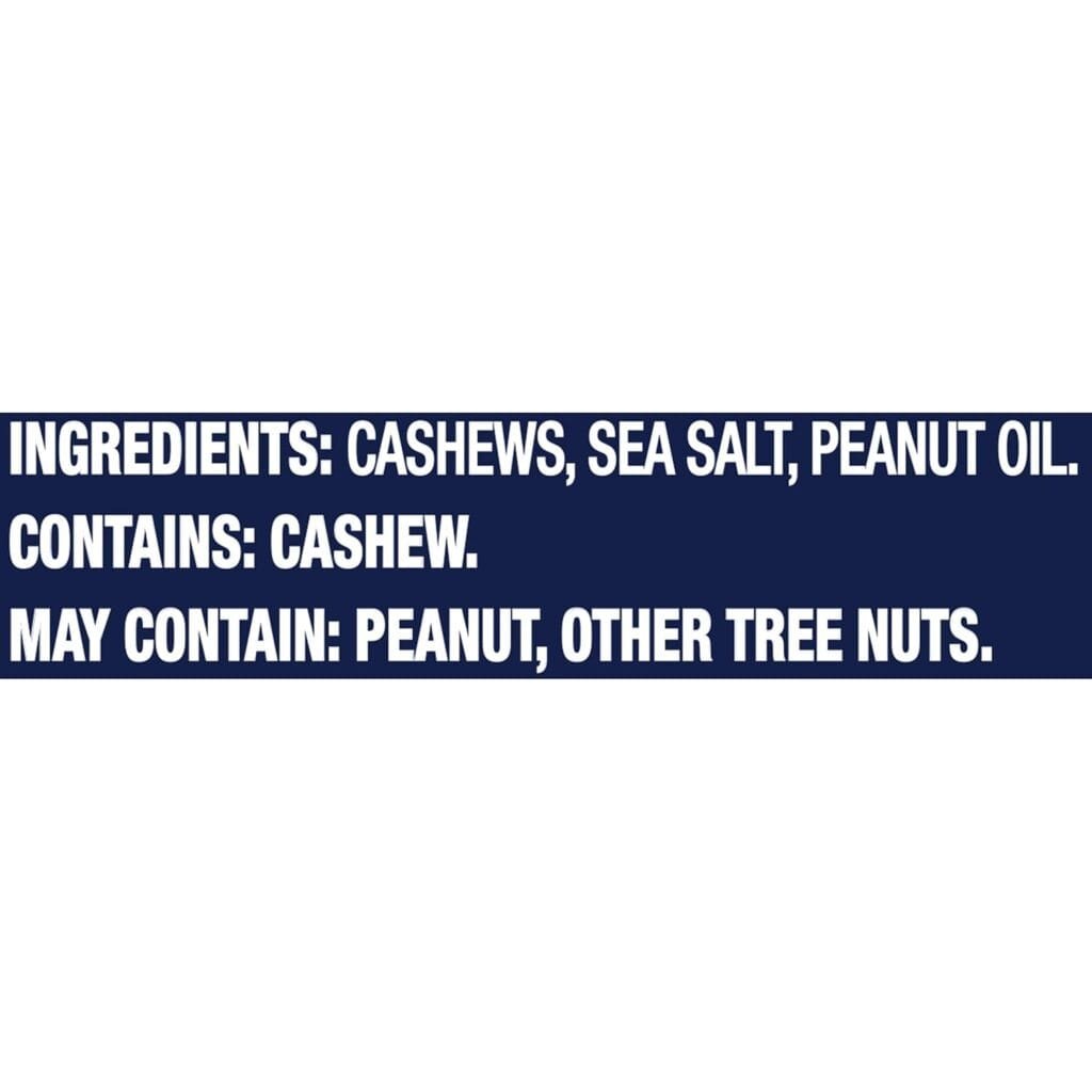 PLANTERS Deluxe Lightly Salted Whole Cashews, Party Snacks, Plant-Based Protein, Quick Snack for Adults, After School Snack, Roasted Cashew, Flavored with Sea Salt, Kosher, 1lb 2.25oz Canister