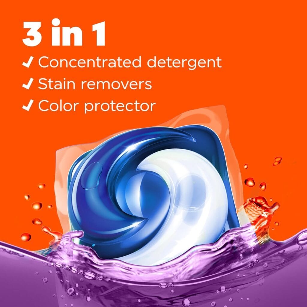 Tide PODS Liquid Laundry Detergent Soap Pacs, Powerful 3-in-1 Clean in One Step, He Compatible, Spring Meadow Scent, 76 Count