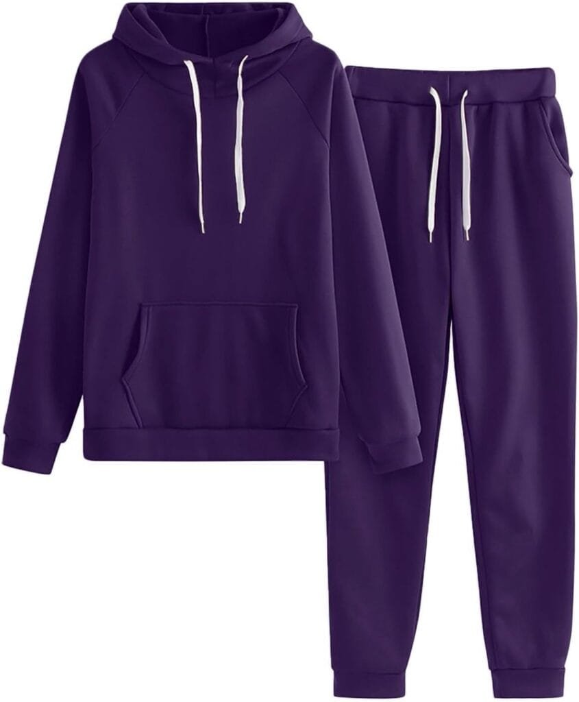 Womens Sweatsuits 2 Piece Set 2024 Casual Hoodies and Pants Sets 2 Piece Outfits Jogger Sets Track Suits