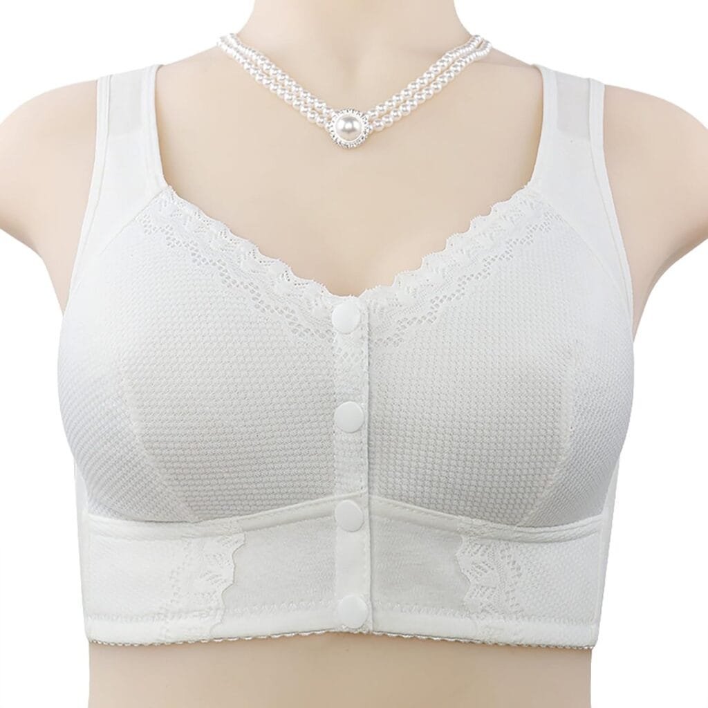 Moona Bra for Senior, Moona Bra - Front Closure Breathable Bra for Seniors，Comfy Bras for Older Women