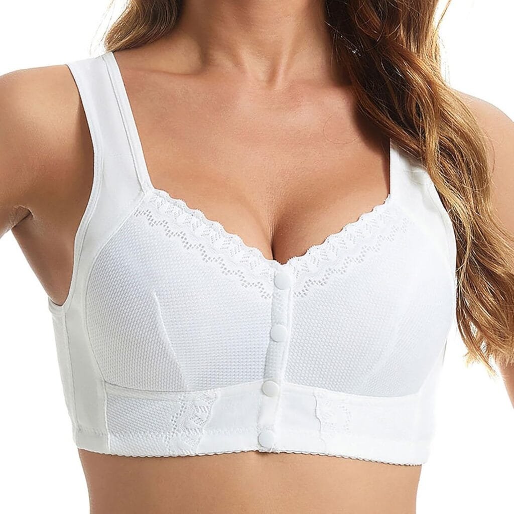 Moona Bra for Senior, Moona Bra - Front Closure Breathable Bra for Seniors，Comfy Bras for Older Women