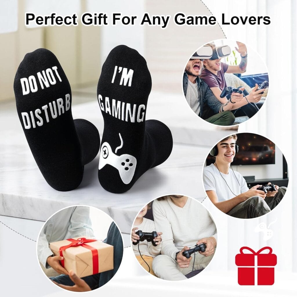 Do Not Disturb Im Gaming Socks Men Gifts for Men,Valentines Day Gifts for Teenage Boys,Fathers Gifts For Men,Dad,Husband