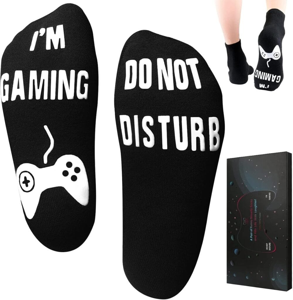 Do Not Disturb Im Gaming Socks Men Gifts for Men,Valentines Day Gifts for Teenage Boys,Fathers Gifts For Men,Dad,Husband