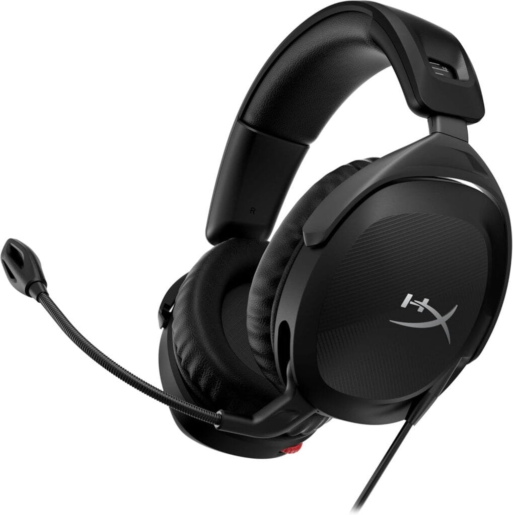 HyperX Cloud Stinger 2 – Gaming Headset, DTS Headphone:X Spatial Audio, Lightweight Over-Ear Headset with mic, Swivel-to-Mute Function, 50mm Drivers, PC Compatible, Black