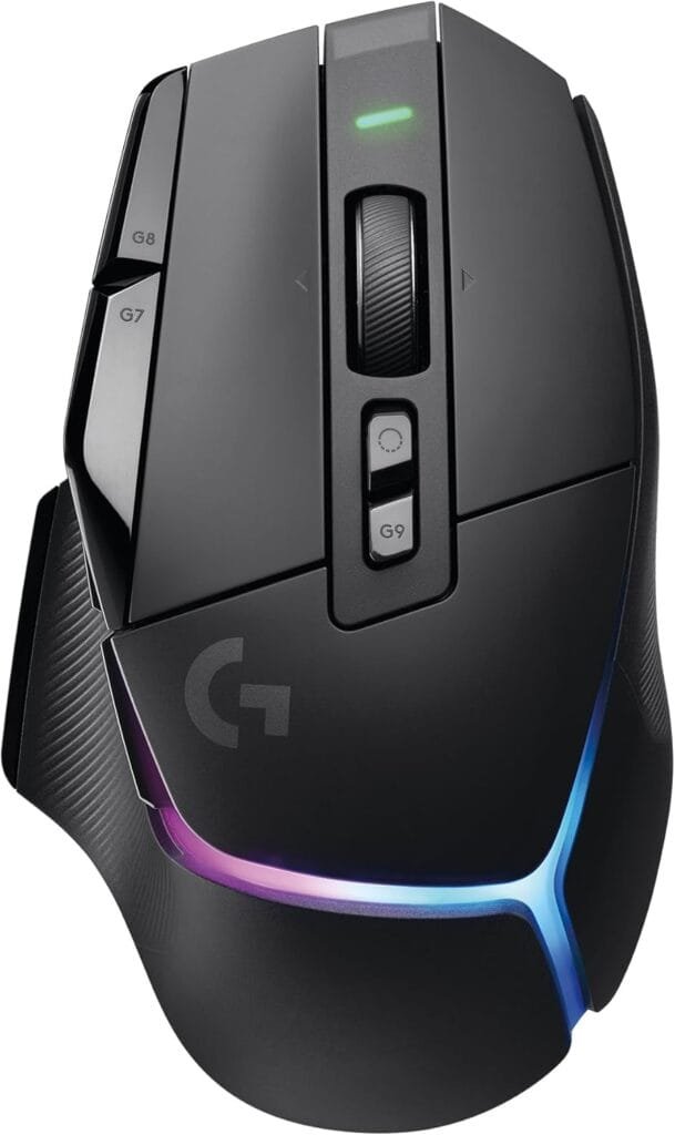 Logitech G502 X Plus Lightspeed Wireless Optical Mouse - LIGHTFORCE hybrid switches, LIGHTSYNC RGB, HERO 25K gaming sensor, compatible with PC - macOS/Windows - Black