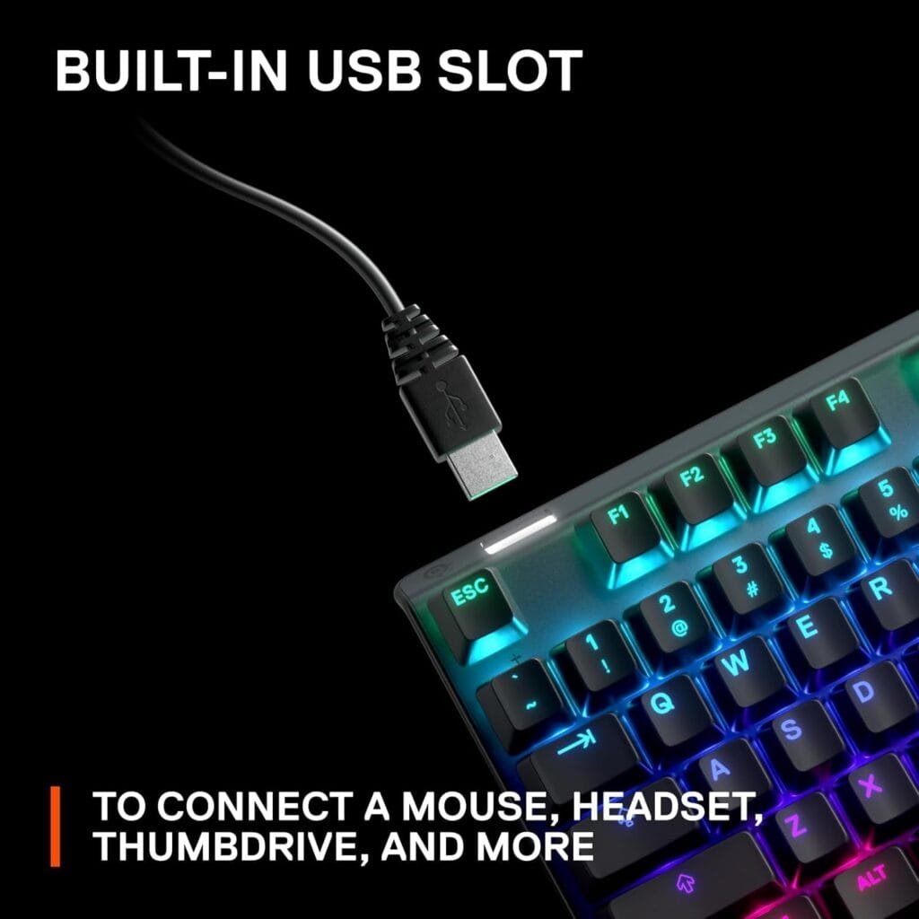 SteelSeries Apex Pro Mini HyperMagnetic Gaming Keyboard – Adjustable Actuation – Compact 60% Form Factor – RGB – PBT Keycaps – USB-C​