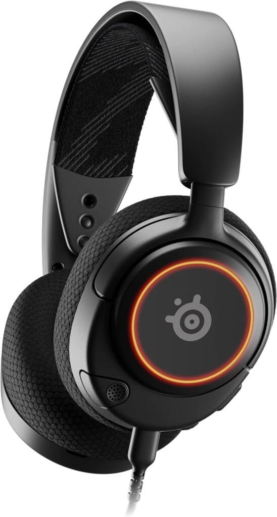 SteelSeries New Arctis Nova 3 Multi-Platform Gaming Headset - Signature Arctis Sound - ClearCast Gen 2 Mic - PC, PS5/PS4, Xbox Series X|S, Switch, Mobile,Black