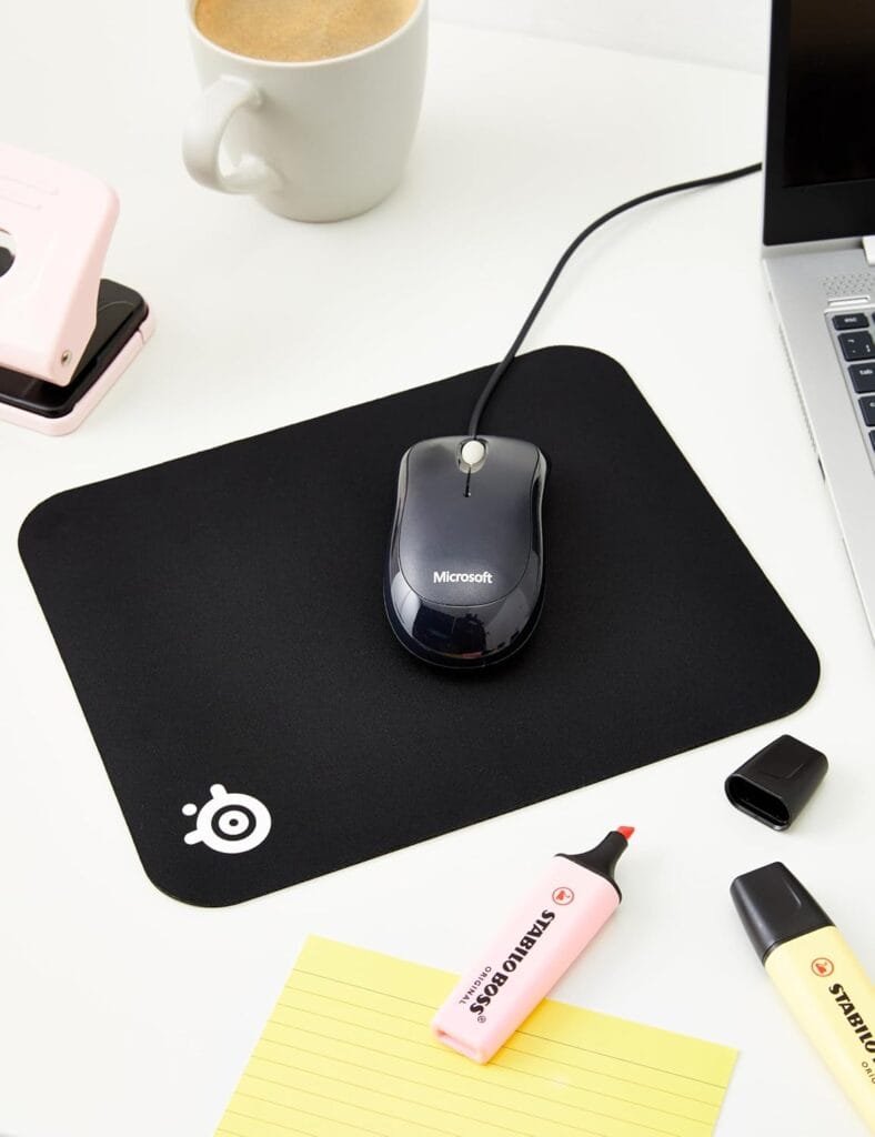 SteelSeries QcK Gaming Mouse Pad - Medium Cloth - Optimized For Gaming Sensors